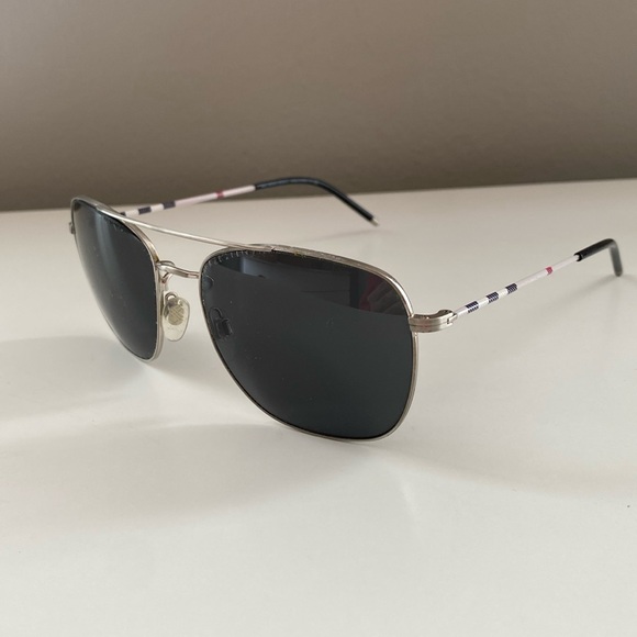 Burberry Mens Aviator Sunglasses - Picture 1 of 8
